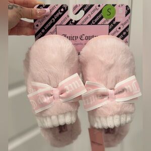 🎀PINK JUICY COUTURE VIRAL SLIPPERS WITH BOW🎀